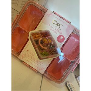 CWC Cook With Color pink snack box NWT